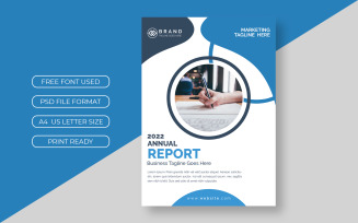 Stylish Business Annual Report Cover Corporate Identity Template
