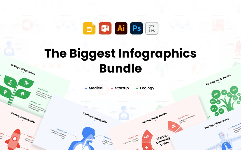 The Biggest Infographic bundle Infographic Element