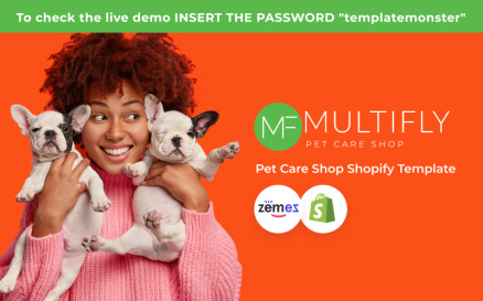 Multifly Responsive Pets Shop Shopify Theme