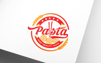 Noodles Pasta Bakery Restaurant Logo Design