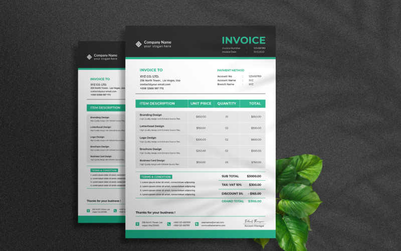 Invoice Design Corporate Identity