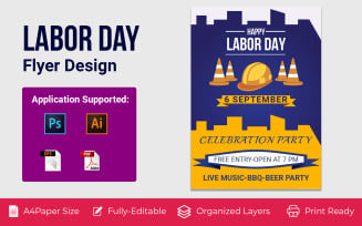 Labor Day Party Corporate Flyer