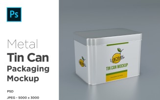 Tin Canister Mockup