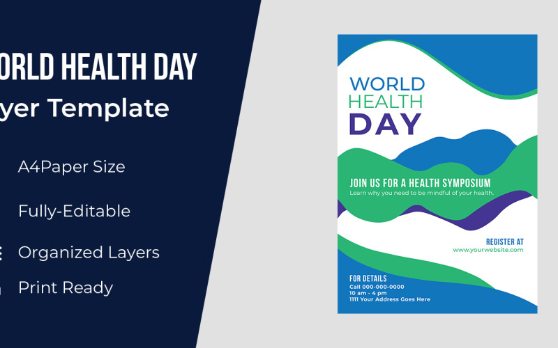 World Health Day Cover Design Corporate Identity