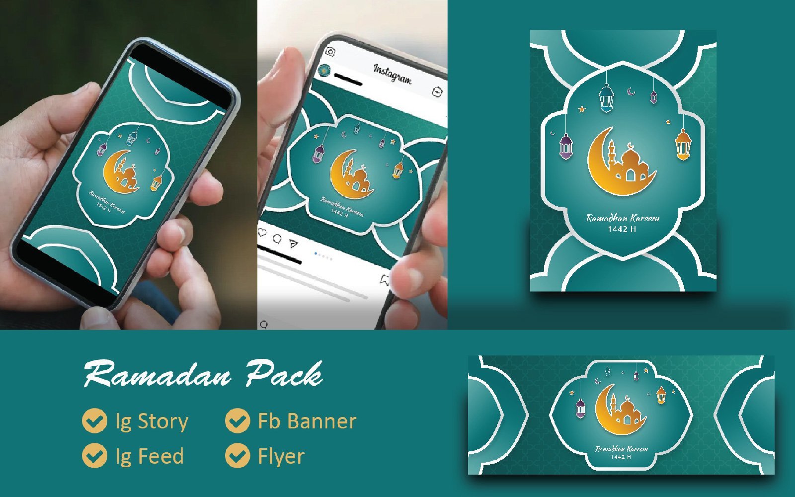 Kit Graphique #173416 Ramadan Pattern Divers Modles Web - Logo template Preview