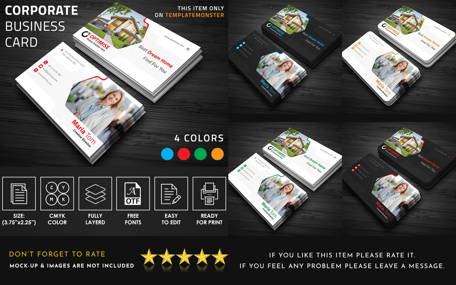 Template #173495 Card Color Webdesign Template - Logo template Preview