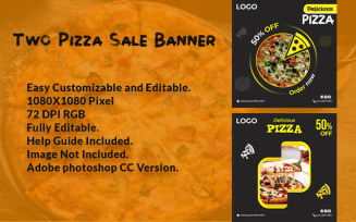 Pizza Sale Social Media Banner