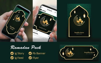 Ramadan Kareem 2021 Pack Free Social Media Template
