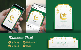 Ramadan Kareem 2021 Pack Social Media Template