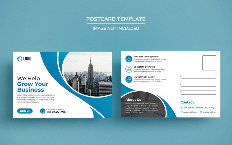 Template #173501 Postcard Design Webdesign Template - Logo template Preview