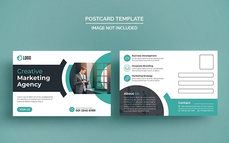 Template #173504 Postcard Design Webdesign Template - Logo template Preview