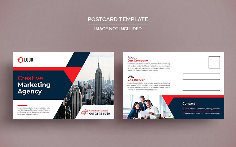 Template #173511 Postcard Design Webdesign Template - Logo template Preview