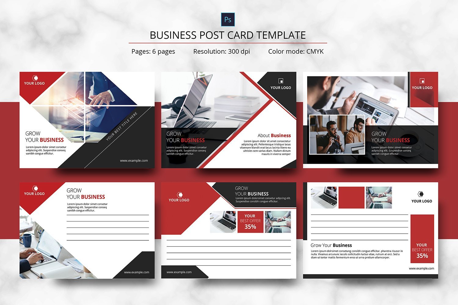 Kit Graphique #173522 Postcard Business Divers Modles Web - Logo template Preview