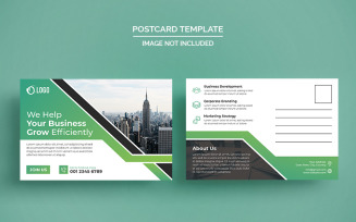 Business Grow Up Postcard Design Corporate Template