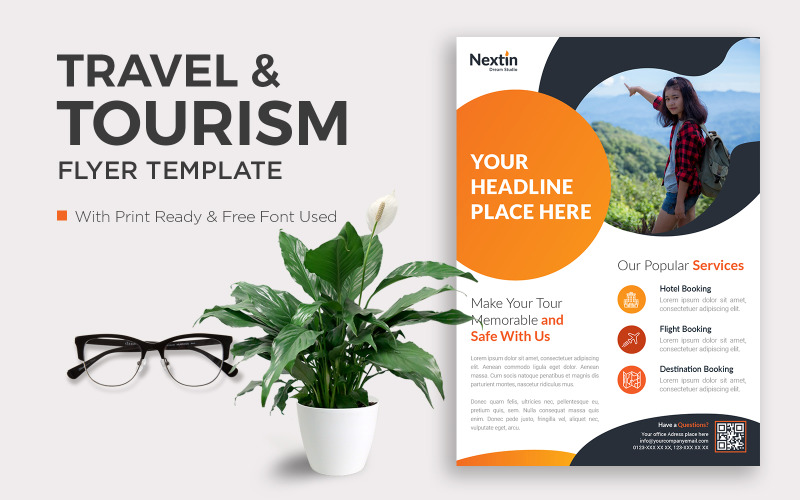 Travel Flyer Coporate Template Corporate Identity