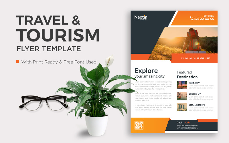 Travel Flyer Corporate Template Corporate Identity
