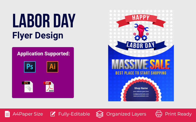 United States of America Sale Flyer Corporate identity template Corporate Identity