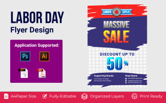 United States of America Sale Poster Corporate identity template