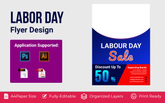 USA Happy Labor Day Corporate identity template