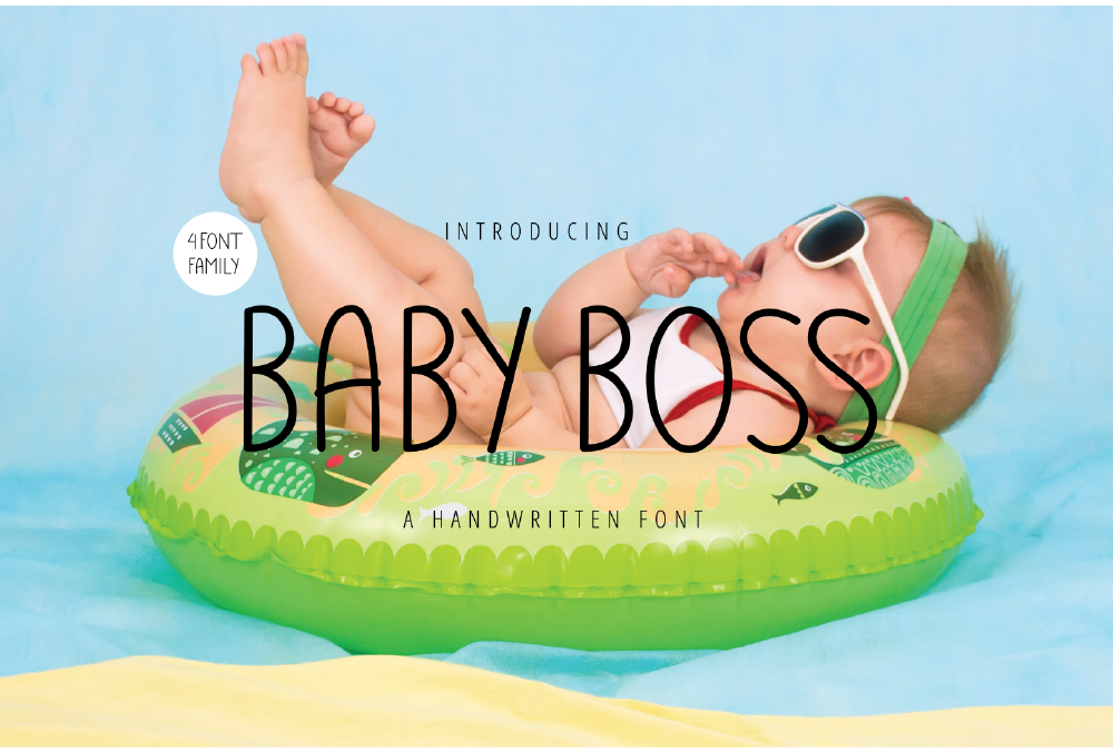 Baby Boss - a Handwritten Font