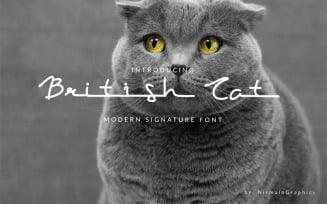 British Cat Font
