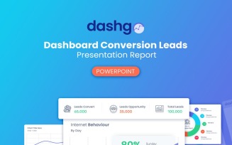 DashGo - Dashboard Conversion Leads Report PowerPoint Template