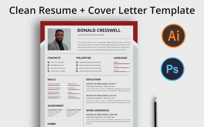 Donald Resume/ CV Template Resume Template