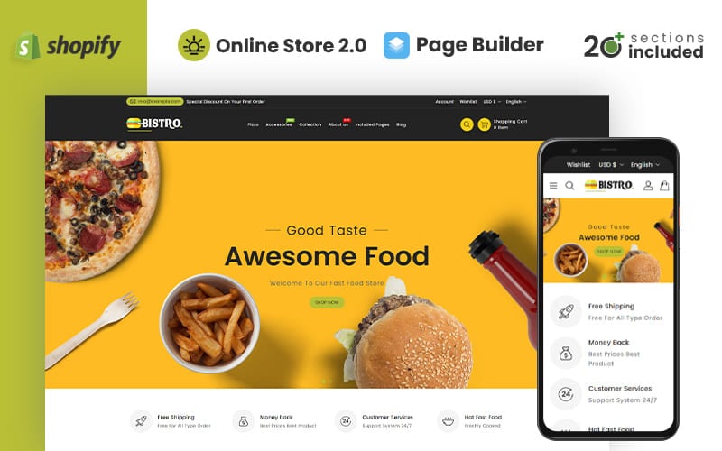 Template #173761 Restaurant Grocery Webdesign Template - Logo template Preview
