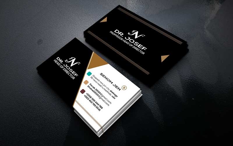 Gold - Creative Business Card So-2 Corporate Template Corporate Identity