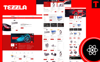 Tezzla Automobile accessories Shop React Template