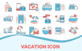 Vacation and Holiday Iconset Template