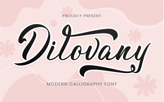 Dilovany - A Modern Calligraphy Font