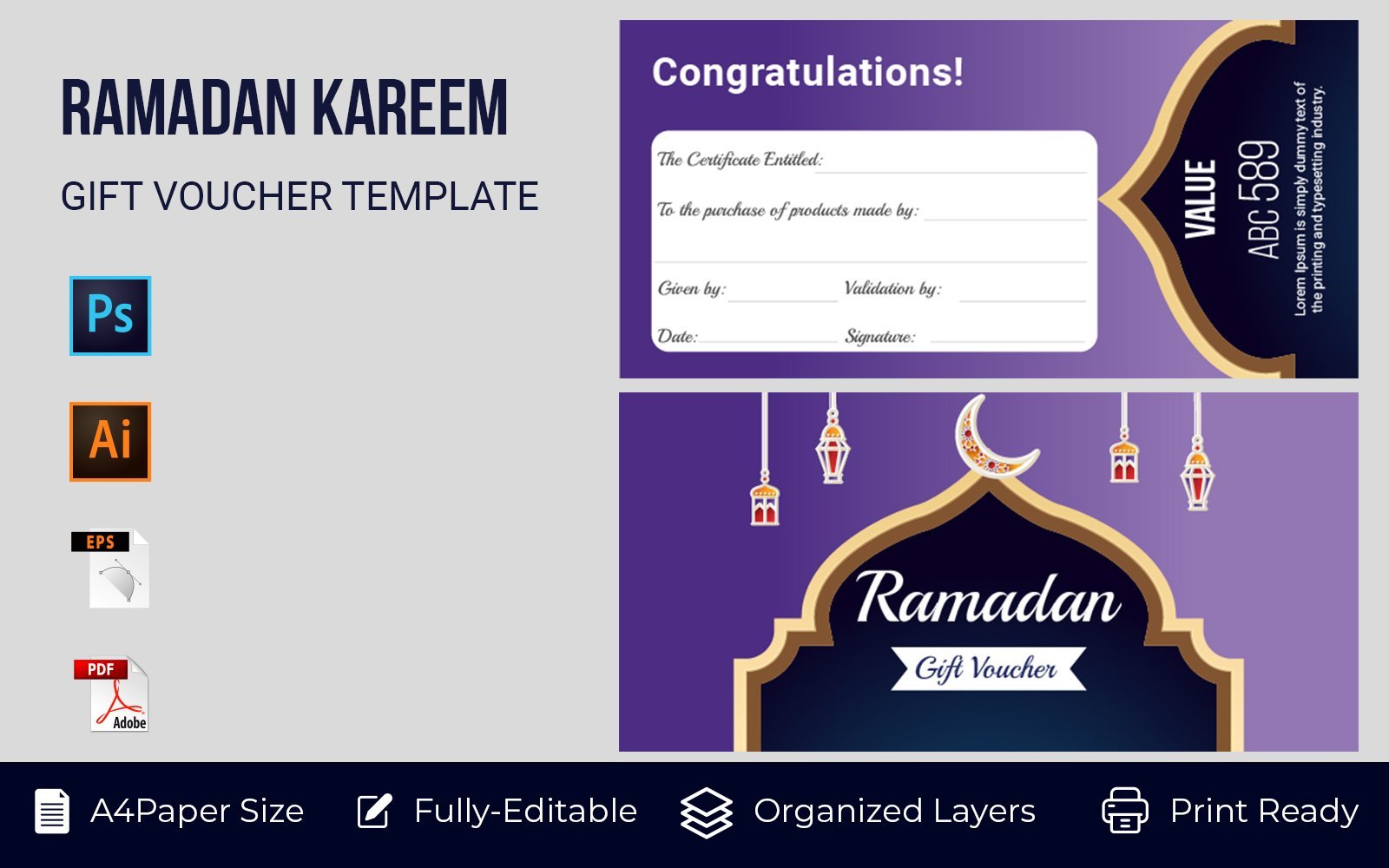 Kit Graphique #173947 Islamic Lantern Divers Modles Web - Logo template Preview