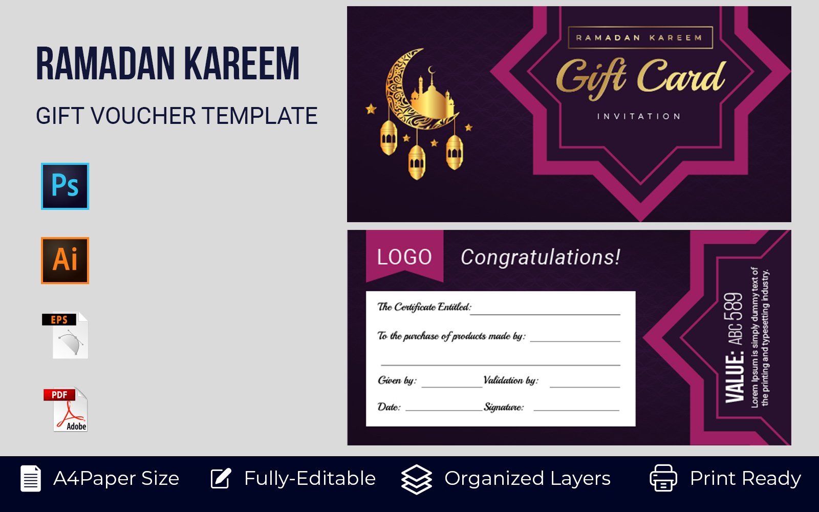 Kit Graphique #173950 Flyer Cadeau Divers Modles Web - Logo template Preview