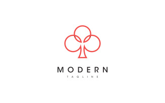 Modern Tree Logo template