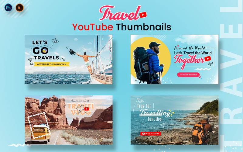 Travel Youtube Thumbnails Social Media