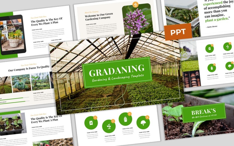 Gradaning - Gardening & Landscaping PowerPoint Template