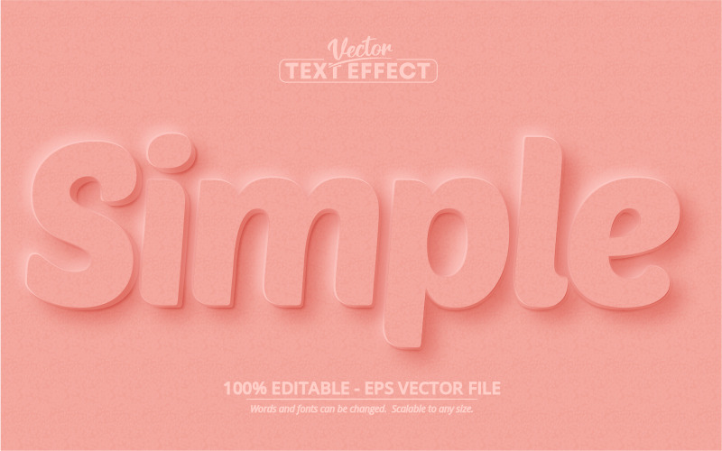 Neumorphism Style Editable Text Effect Vector Vector Graphic