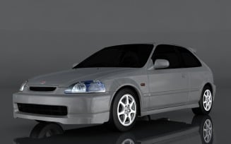 1997 Honda Civic 3D Model