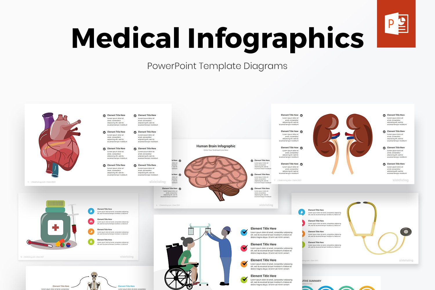 Kit Graphique #175184 Medical Powerpoint Divers Modles Web - Logo template Preview