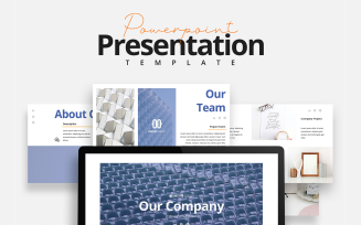 Clean and Neat Company Pitch Deck PowerPoint Template