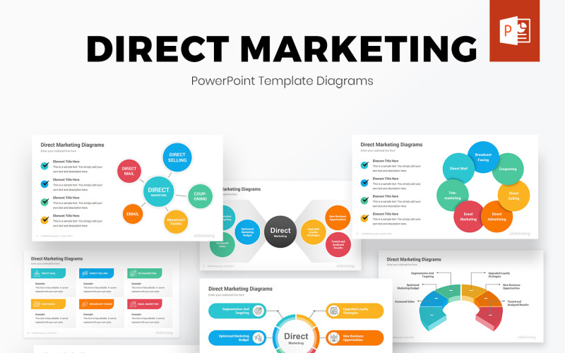 Direct Marketing PowerPoint Diagrams PowerPoint Template