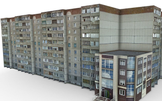 10 Storey Residential Building 3D model