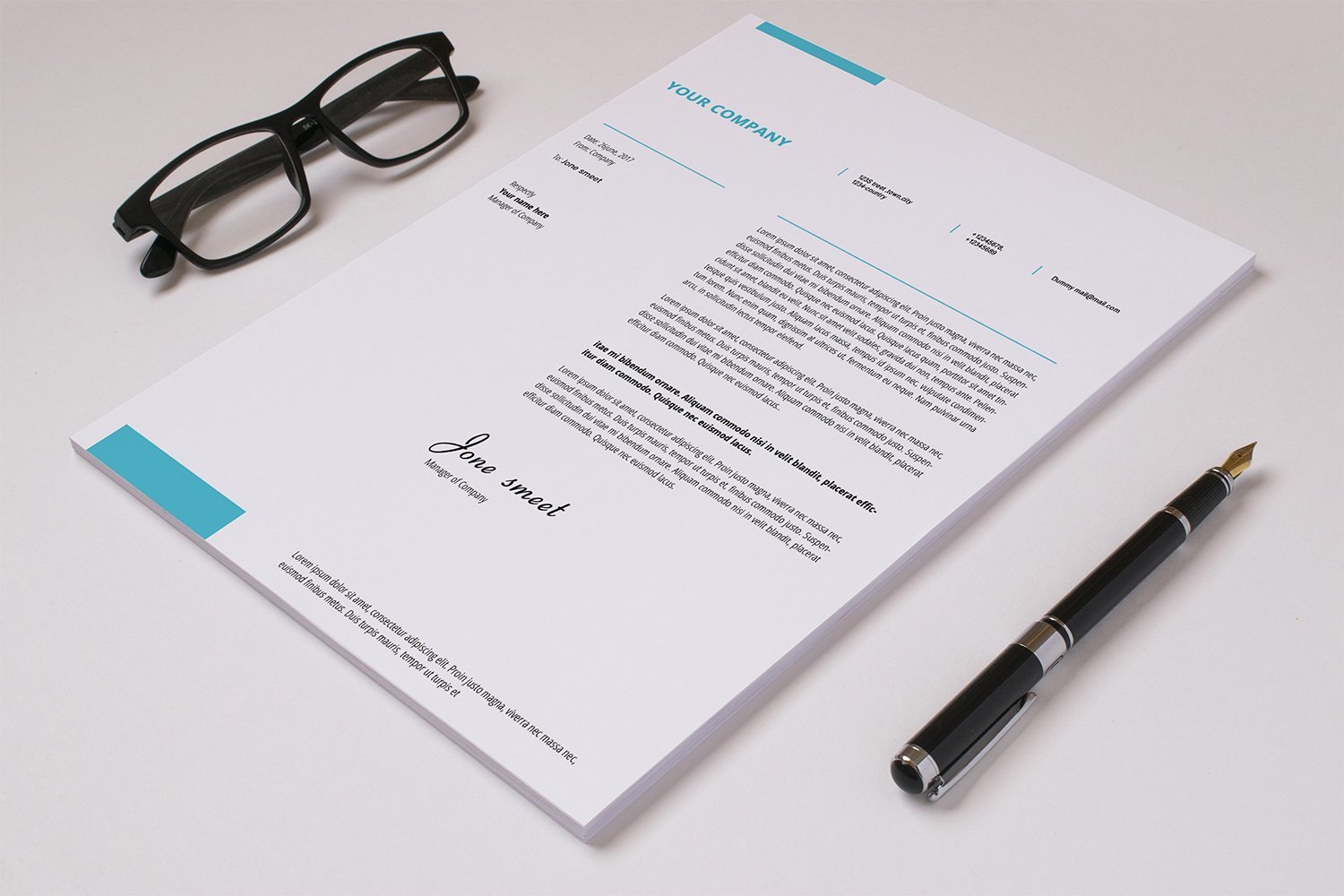 Template #175231 Letterhead Template Webdesign Template - Logo template Preview