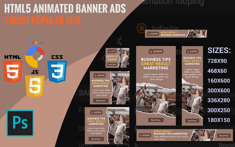 Template #175264 Banner Ads Webdesign Template - Logo template Preview