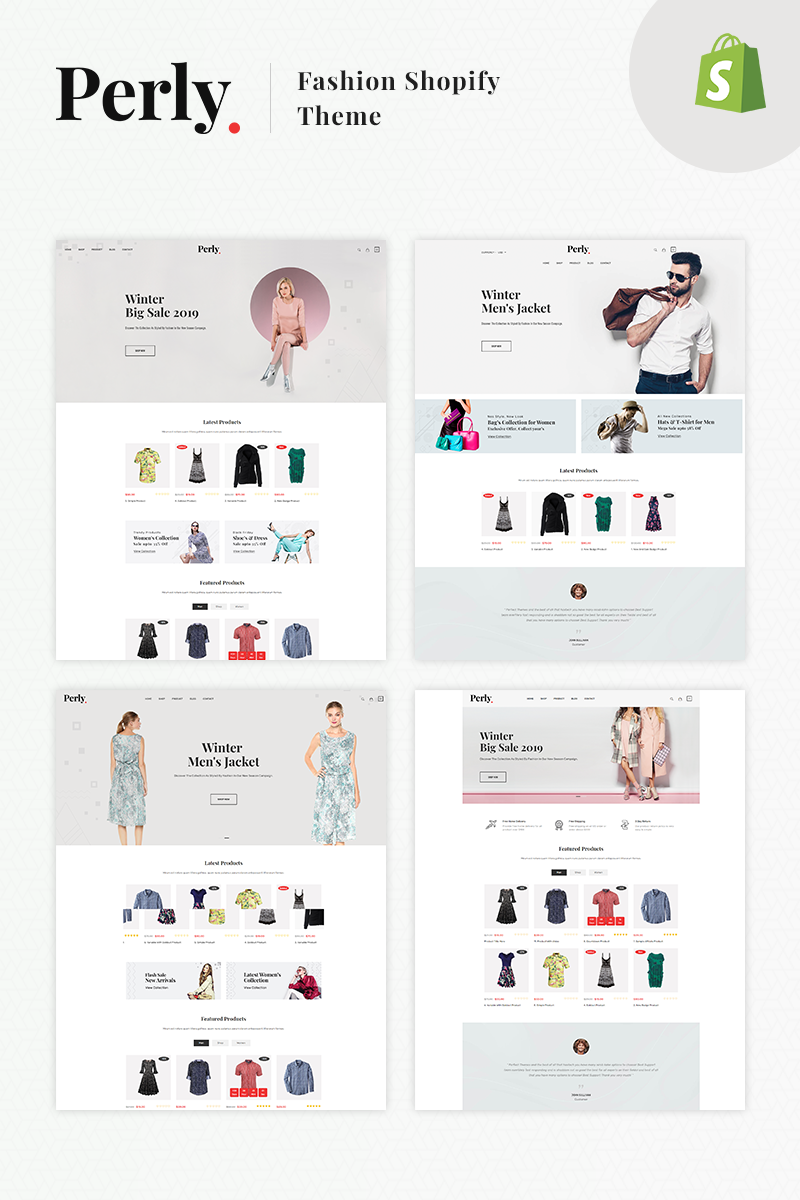 Perly – Fashion Shopify Theme