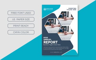 Business Annual Flyer Report Cover Presentation Corporate Template