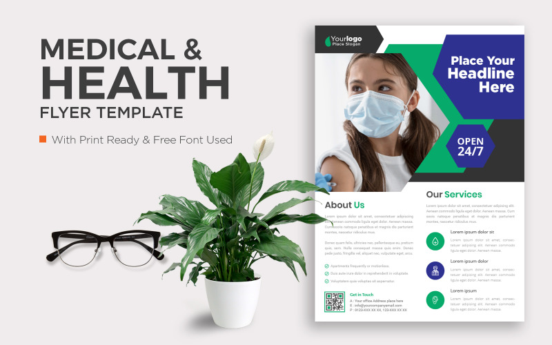 Healthcare Flyer Corporate identity template Corporate Identity