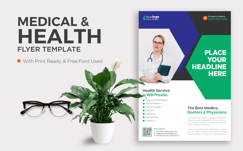 Medical Health Care Flyer v Corporate Identity