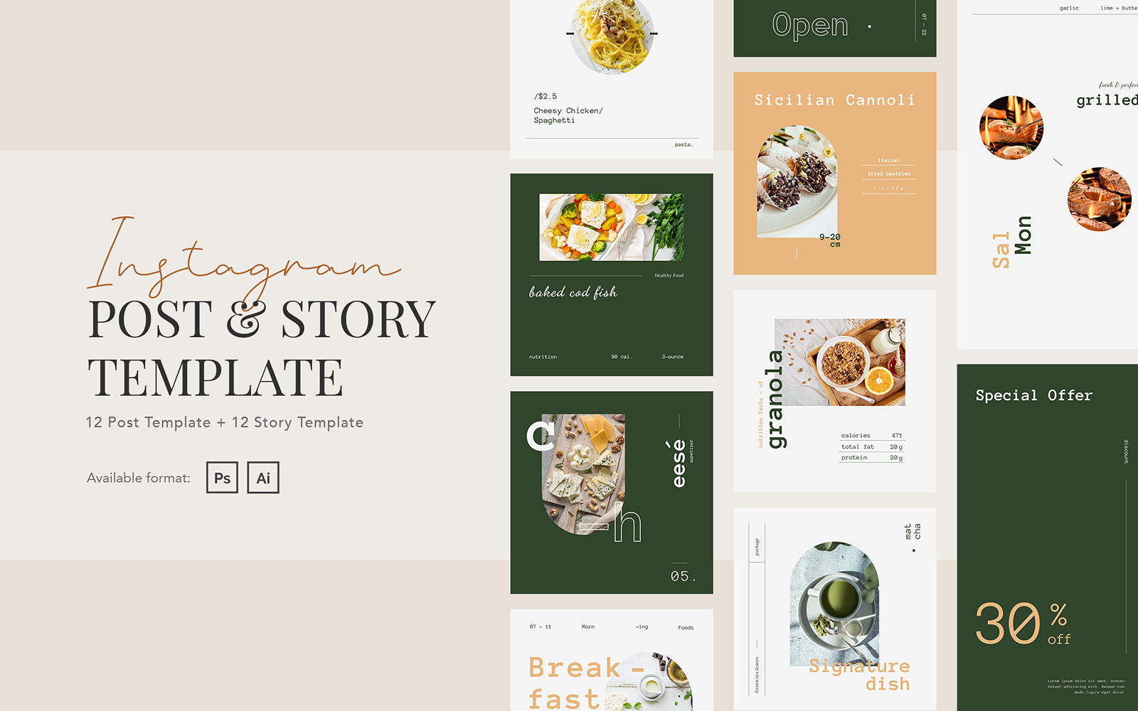 Kit Graphique #175335 Elegant Restaurant Divers Modles Web - Logo template Preview